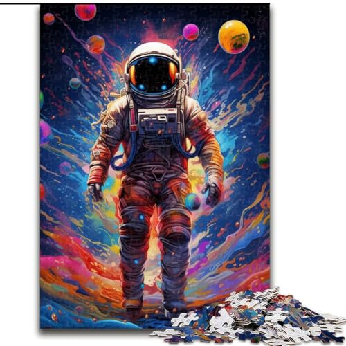 Puzzle für Erwachsene, 1000 Teile, farbenfrohes Astronauten-Puzzle, anspruchsvolles Denkspiel für Teenager, perfekt als Heimdekoration oder Geschenk (Größe: 26x38cm) von LGSHENG
