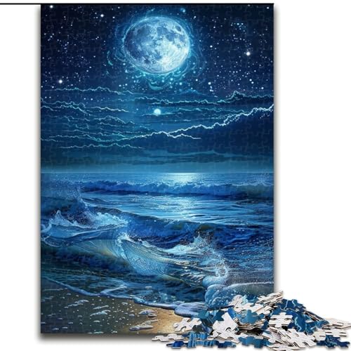 Puzzle für Erwachsene, 1000 Teile, farbenfrohes Eiffelturm-Puzzle, Heimdekoration, Denksportspiel für Teenager und Familieninteraktion (Größe: 50x75cm) von LGSHENG
