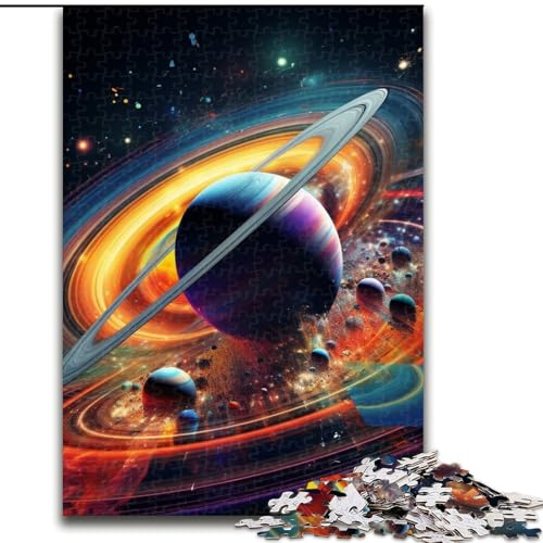 Puzzle für Erwachsene, 1000 Teile, farbenfrohes Universum-Puzzle, anspruchsvolles Denkspiel, Familienaktivität, Heimdekoration, (Größe: 26x38cm) von LGSHENG