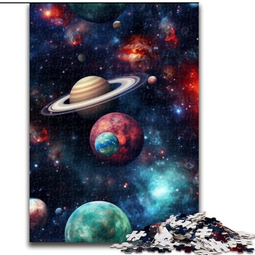 Puzzle für Erwachsene, 1000 Teile, farbenfrohes Universum-Puzzle, anspruchsvolles Denkspiel für Teenager, perfekt als Heimdekoration oder Geschenk (Größe: 26x38cm) von LGSHENG