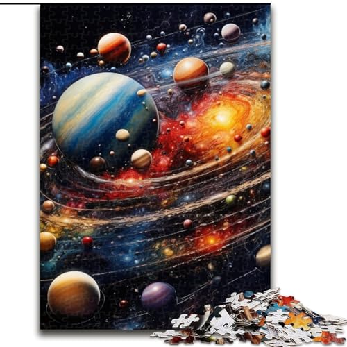 Puzzle für Erwachsene, 1000 Teile, farbenfrohes Universum-Puzzle, ideal für Teenager und Sammler, Reisegeschenk, Familienaktivität (Größe: 50x75cm) von LGSHENG