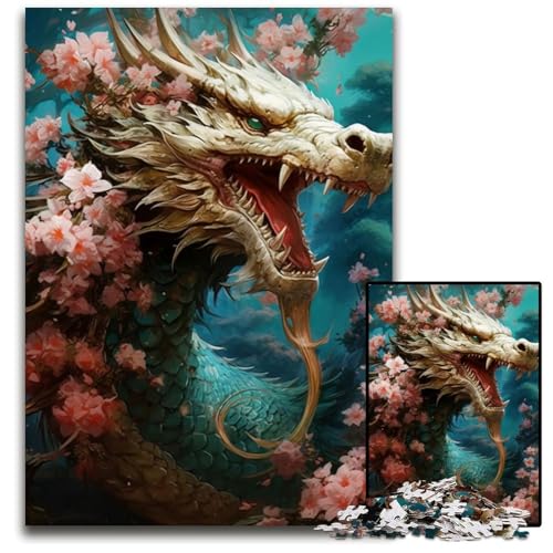 Puzzle für Erwachsene, 1000 Teile, japanische Drachenkirsche, Puzzle für Erwachsene, hochschwieriges Denkspiel für Jugendliche, 26x38cm Puzzle für Erwachsene, 1000 Teile, japanische Drachenkirsche, Puzzle für Erwachsene, hochschwieriges Denkspiel für Jugendliche, 26x38cm von LGSHENG