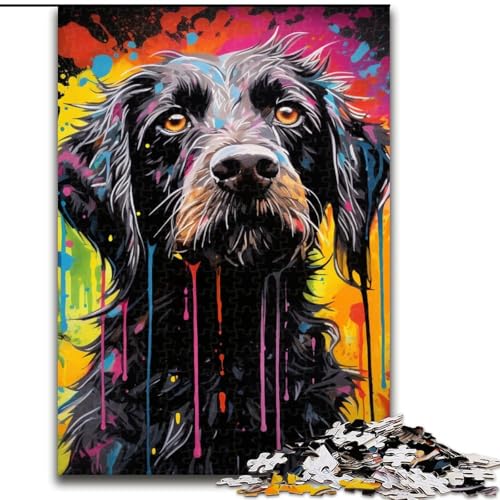 Puzzle für Erwachsene, 1000 Teile, psychedelisches Pudel-Puzzle, anspruchsvolles Denkspiel für Teenager, Spaß für den Spieleabend mit der Familie (Größe: 50x75cm) von LGSHENG