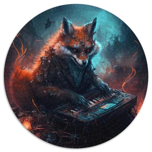 Puzzle für Erwachsene, 1000 Teile, rund, Fuchs-Puzzle aus Pappe, anspruchsvolles Denkspiel für Teenager, perfekt als Heimdekoration oder Geschenk, 67,5 x 67,5 cm Puzzle für Erwachsene, 1000 Teile, rund, Fuchs-Puzzle aus Pappe, anspruchsvolles Denkspiel für Teenager, perfekt als Heimdekoration oder Geschenk, 67,5 x 67,5 cm von LGSHENG