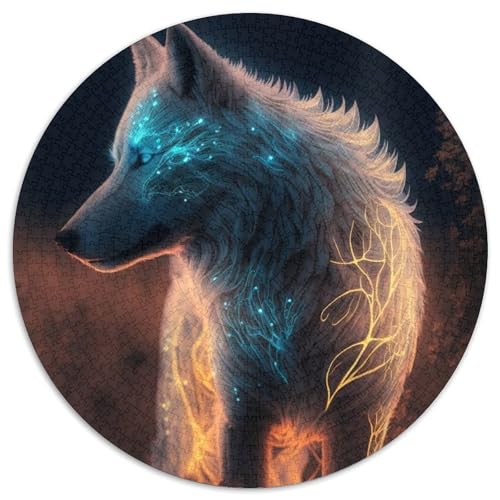 Puzzle für Erwachsene, 1000 Teile, süßes Wolfsbaby, Papppuzzle, fördert die Hand-Auge-Koordination, 67,5 x 67,5 cm Puzzle für Erwachsene, 1000 Teile, süßes Wolfsbaby, Papppuzzle, fördert die Hand-Auge-Koordination, 67,5 x 67,5 cm von LGSHENG