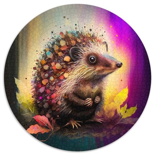 Puzzle für Erwachsene, 1000 Teile Fantasy-Igel, rund, interaktives Familienspiel, Denksportaufgabe, Lernspielzeug, 67,5 x 67,5 cm Puzzle für Erwachsene, 1000 Teile Fantasy-Igel, rund, interaktives Familienspiel, Denksportaufgabe, Lernspielzeug, 67,5 x 67,5 cm von LGSHENG