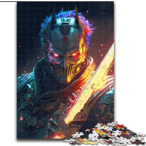 Puzzle für Erwachsene, 1000 Teile Teufelsmaske, lustige Aktivität für die ganze Familie, Herausforderung für das Gehirn, Teenager (Größe: 50x75cm) von LGSHENG