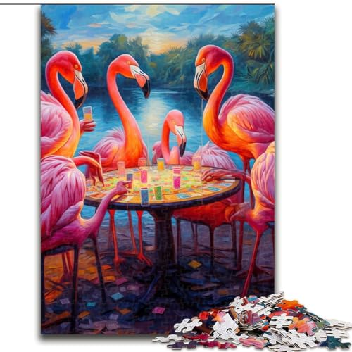 Puzzle für Erwachsene, 1000 Tiere, die Poker Spielen, kreatives Familienspiel und Heimdekoration, Teenager (Größe: 26x38cm) von LGSHENG