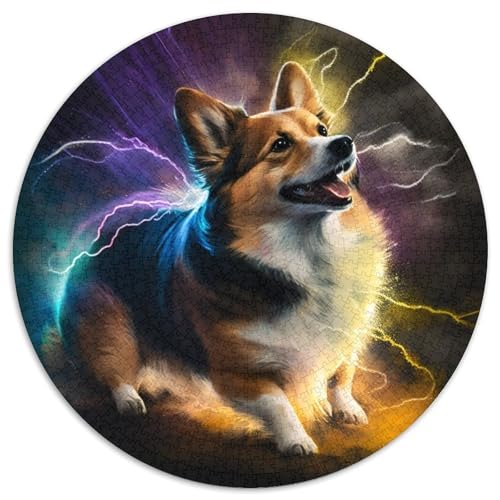 Puzzle für Erwachsene, 1000-teiliges Corgi-Puzzle aus Pappe, anspruchsvolles Denkspiel, Familienaktivität, Heimdekoration, (67,5 x 67,5 cm) von LGSHENG