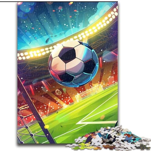 Puzzle für Erwachsene, 1000-teiliges Fußball-Sportpuzzle, Familie und Freunde, geeignet für Kinder ab 14 Jahren (Größe: 50x75cm) von LGSHENG