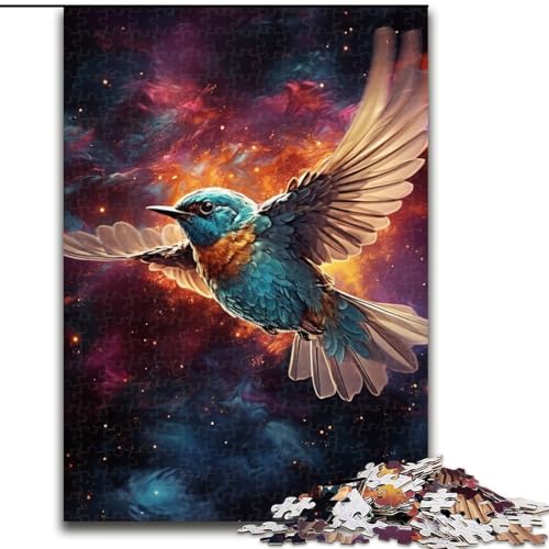 Puzzle für Erwachsene, 1000-teiliges Galaxie-Kolibri-Puzzle, anspruchsvolles Denkspiel für Teenager, perfekt als Heimdekoration oder Geschenk (Größe: 26x38cm) von LGSHENG