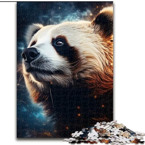 Puzzle für Erwachsene, 1000-teiliges Galaxy Panda-Puzzle, Teenager, Paare und Freunde zum Geburtstag, zu Weihnachten (Größe: 26x38cm) von LGSHENG