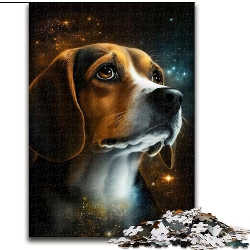 Puzzle für Erwachsene, 1000-teiliges Golden Beagle-Puzzle, perfekt für Teenager, Familienzusammenhalt, Denksportaufgabe und DIY-Geschenk zur Heimdekoration (Größe: 50x75cm) von LGSHENG