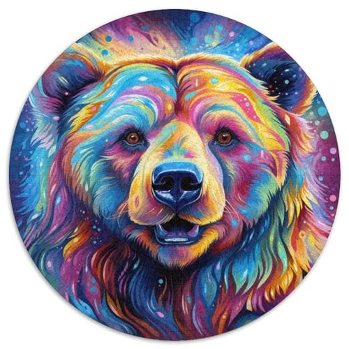 Puzzle für Erwachsene, 1000-teiliges Kunst-Tier-Bären-Puzzle für Erwachsene, anspruchsvolles Denkspiel für Teenager, perfekt als Heimdekoration oder Geschenk (67,5 x 67,5 cm) von LGSHENG