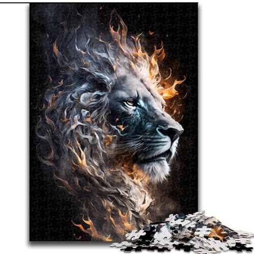 Puzzle für Erwachsene, 1000-teiliges Kunstpuzzle Bunte Löwen, Familie und Freunde, geeignet für Kinder ab 14 Jahren (Größe: 26x38cm) von LGSHENG