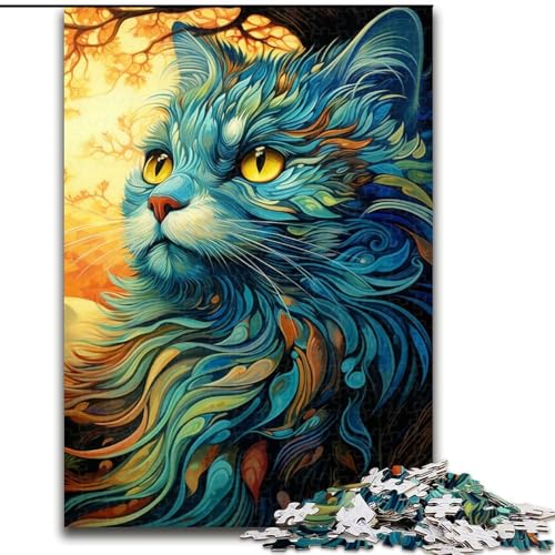 Puzzle für Erwachsene, 1000-teiliges Traumkatzen-Puzzle, Familie und Freunde, geeignet für Kinder ab 14 Jahren (Größe: 50x75cm) von LGSHENG