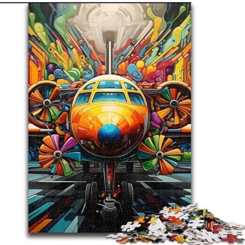 Puzzle für Erwachsene, 1000-teiliges buntes Flugzeug-Puzzle, anspruchsvolles Denkspiel für Teenager, perfekt als Heimdekoration oder Geschenk (Größe: 50x75cm) von LGSHENG