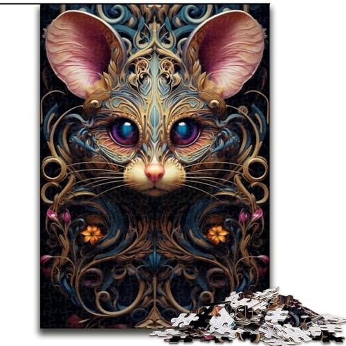 Puzzle für Erwachsene, 1000-teiliges buntes Maus-Puzzle, Familie und Freunde, geeignet für Kinder ab 14 Jahren (Größe: 26x38cm) von LGSHENG
