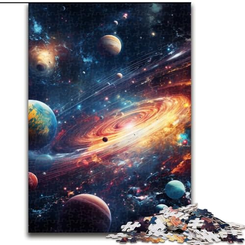 Puzzle für Erwachsene, 1000-teiliges buntes Universum-Puzzle-Denkspiel für Teenager, Familienspieleabend (Größe: 50x75cm) von LGSHENG