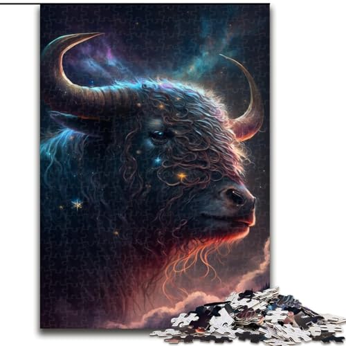 Puzzle für Erwachsene, 1000-teiliges farbiges Yak-Puzzle, anspruchsvolles Denkspiel für Teenager, perfekt als Heimdekoration oder Geschenk (Größe: 26x38cm) von LGSHENG