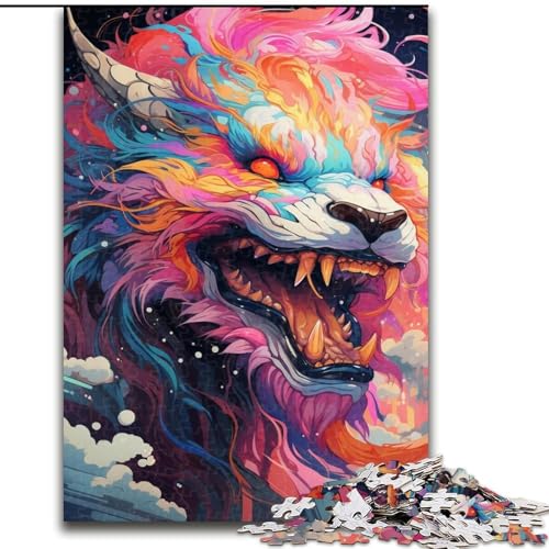 Puzzle für Erwachsene,1000 Teile,farbenfrohes Graffiti-Puzzle mit fliegendem Drachen,perfekt für Teenager,Familienzusammenhalt,Denksportaufgabe und DIY-Geschenk zur Heimdekoration (Größe: 26x38cm) Puzzle für Erwachsene,1000 Teile,farbenfrohes Graffiti-Puzzle mit fliegendem Drachen,perfekt für Teenager,Familienzusammenhalt,Denksportaufgabe und DIY-Geschenk zur Heimdekoration (Größe: 26x38cm) von LGSHENG