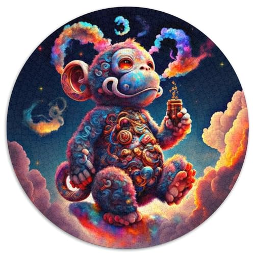 Puzzle für Erwachsene 1000 Affennebel 1000-teiliges Puzzle für Erwachsene für Jugendliche Lernspiele Geschenke 67,5 x 67,5 cm von LGSHENG