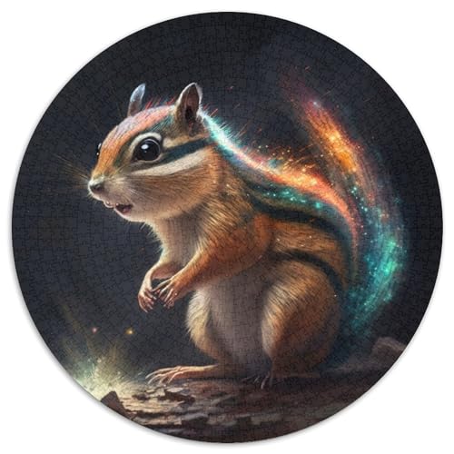 Puzzle für Erwachsene 1000 Chipmunk 1000-teiliges Puzzle für Erwachsene für Jugendliche Lernspiele Geschenke 67,5 x 67,5 cm von LGSHENG