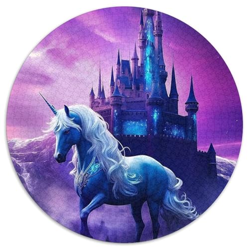 Puzzle für Erwachsene 1000 Einhornschloss 1000-teiliges Puzzle für Erwachsene für Jugendliche Lernspiele Geschenke 67,5 x 67,5 cm von LGSHENG