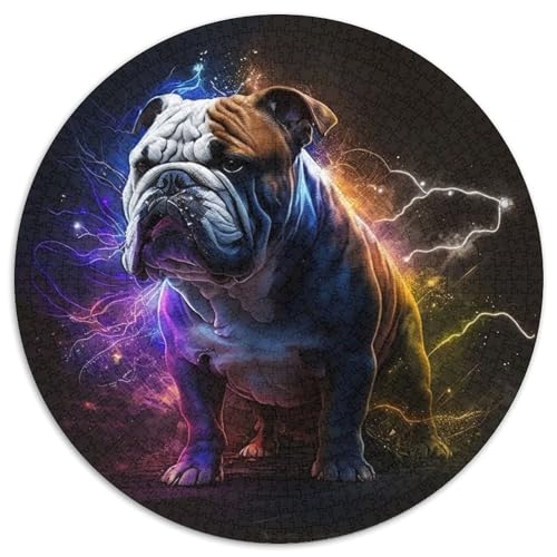 Puzzle für Erwachsene 1000 Fantasy Bulldog 1000-teiliges Puzzle für Erwachsene für Jugendliche Lernspiele Geschenke 67,5 x 67,5 cm von LGSHENG