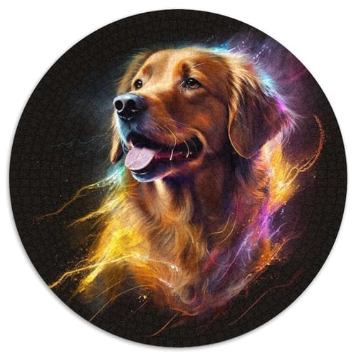 Puzzle für Erwachsene 1000 Fantasy Golden Retriever 1000-teiliges Puzzle für Erwachsene für Jugendliche Lernspiele Geschenke 67,5 x 67,5 cm Puzzle für Erwachsene 1000 Fantasy Golden Retriever 1000-teiliges Puzzle für Erwachsene für Jugendliche Lernspiele Geschenke 67,5 x 67,5 cm von LGSHENG