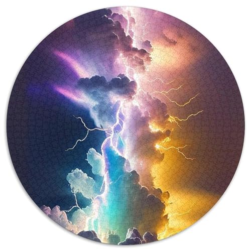 Puzzle für Erwachsene 1000 Galaxy Lightning 1000-teiliges Puzzle für Erwachsene für Jugendliche Lernspiele Geschenke 67,5 x 67,5 cm von LGSHENG