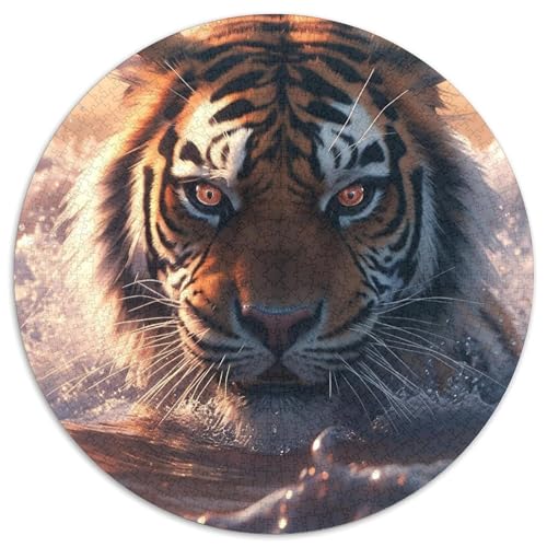 Puzzle für Erwachsene 1000 Löwen des Sonnenuntergangswassers, 1000-teiliges Puzzle für Erwachsene für Jugendliche, Lernspiele, Geschenke, 67,5 x 67,5 cm von LGSHENG