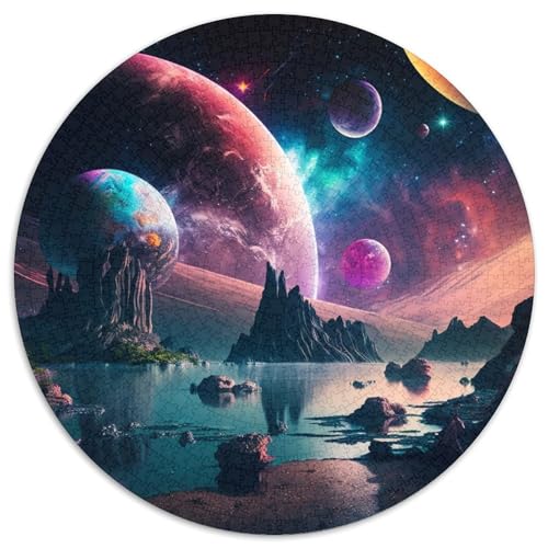 Puzzle für Erwachsene 1000 Teile, Weltraumplanet, 1000-teiliges Puzzle für Erwachsene für Jugendliche, Lernspiele, Geschenke, 67,5 x 67,5 cm von LGSHENG