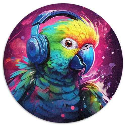 Puzzle für Erwachsene 1000 Teile, bunter Kunstpapagei, 1000-teiliges Puzzle für Erwachsene für Jugendliche, Lernspiele, Geschenke, 67,5 x 67,5 cm von LGSHENG