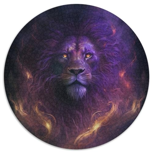 Puzzle für Erwachsene 1000 Teile Magischer Löwe 1000 Teile Puzzle Interaktives Familienspiel, Heimdekoration zum Selbermachen, Herausforderndes Denkspiel-Geschenk 67,5 x 67,5 cm von LGSHENG