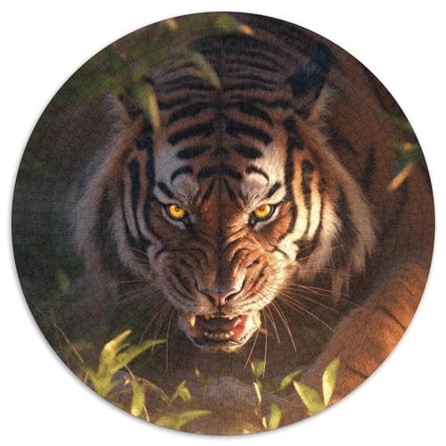Puzzle für Erwachsene 1000 Waldtiger-Puzzle 1000 Teile, Weihnachten, Halloween, Ostern, Neujahr, 67,5 x 67,5 cm von LGSHENG