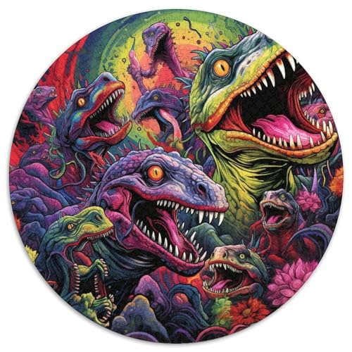 Puzzle für Erwachsene mit 1000 Teilen, Dinosaurier der Antike, 1000-teiliges Puzzle, Heimaktivität für Feiertage, Geburtstage und Familienspieleabende (67,5 x 67,5 cm) von LGSHENG