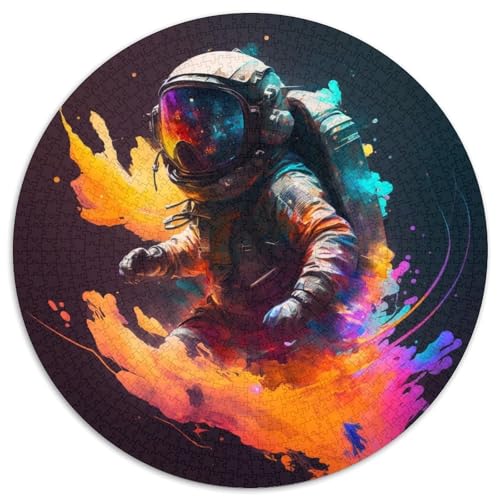 Puzzle mit 1000 Teilen, Astronautennebel, Kartonpuzzle, Weihnachten, Halloween, Ostern, Neujahr (67,5 x 67,5 cm) von LGSHENG