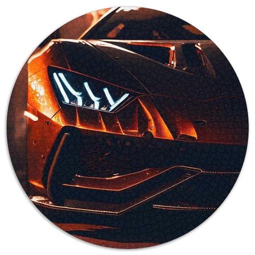 Puzzle mit 1000 Teilen, Sportwagen-Puzzle aus Karton, Weihnachten, Halloween, Ostern, Neujahr (67,5 x 67,5 cm) von LGSHENG