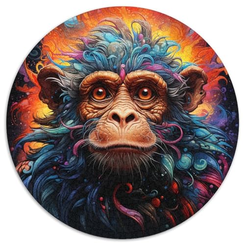 Puzzle mit 1000 Teilen, Tier-Gorillas, Kartonpuzzle, Weihnachten, Halloween, Ostern, Neujahr (67,5 x 67,5 cm) von LGSHENG