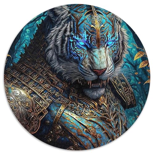 Puzzle mit 1000 Teilen, Tiger-Puzzle aus Pappe, Weihnachten, Halloween, Ostern, Neujahr (67,5 x 67,5 cm) von LGSHENG