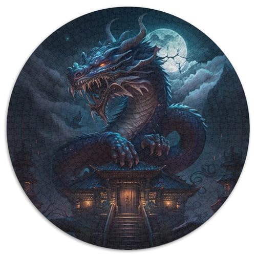 Puzzle mit 1000 Teilen, Wolf-Puzzle aus Pappe, Weihnachten, Halloween, Ostern, Neujahr (67,5 x 67,5 cm) von LGSHENG
