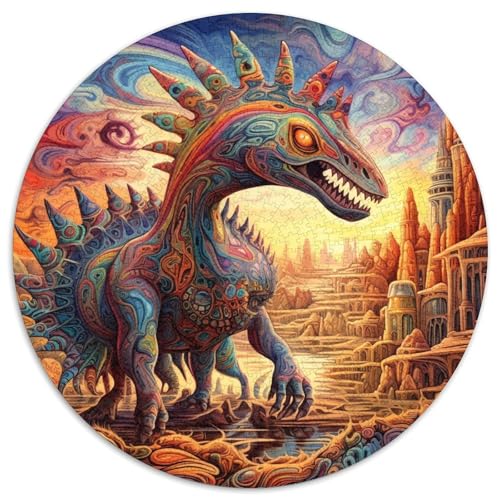 Puzzle mit 1000 Teilen, antike Dinosaurier, Kartonpuzzle, Weihnachten, Halloween, Ostern, Neujahr (67,5 x 67,5 cm) von LGSHENG