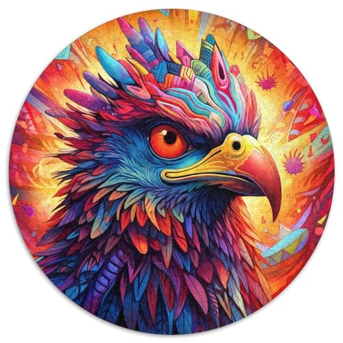 Puzzle mit 1000 Teilen, bunter Adler, Kartonpuzzle, Weihnachten, Halloween, Ostern, Neujahr (67,5 x 67,5 cm) von LGSHENG