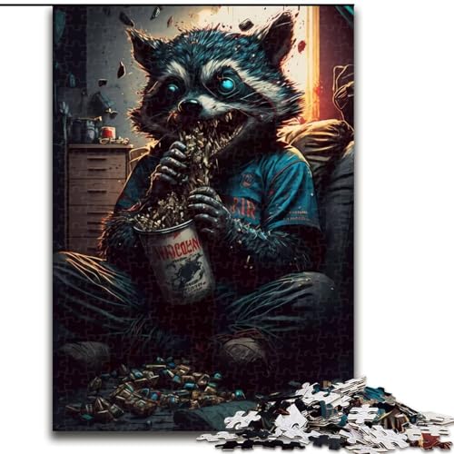 Puzzle mit 1000 Teilen für Erwachsene, Eating Monsters, Teenager, Paare und Freunde zum Geburtstag, zu Weihnachten (Größe: 26x38cm) von LGSHENG