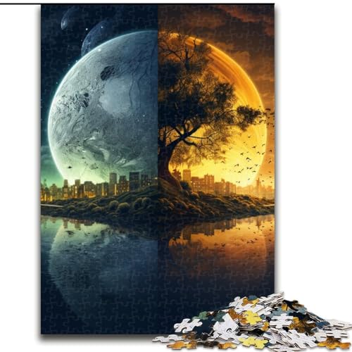 Puzzle mit 1000 Teilen für Erwachsene, Fantasielandschaft, Denkspiel für Teenager, Spieleabend mit der Familie (Größe: 50x75cm) von LGSHENG