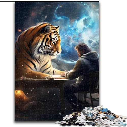 Puzzle mit 1000 Teilen für Erwachsene, Galaxy Tiger Piano Jigsaw, Denksportspiel für Teenager, Familienspieleabend (Größe: 50x75cm) von LGSHENG