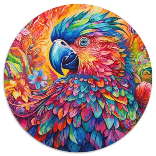 Puzzle mit 1000 Teilen für Erwachsene, Tiere, Vögel, Papageien, Papierpuzzle, perfekte Dekoration für Zuhause oder das Büro, (67,5 x 67,5 cm) von LGSHENG