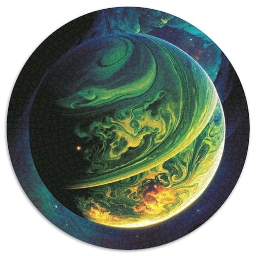 Puzzle mit 1000 Teilen für Erwachsene, Universum, Planet, Kartonpuzzle, anspruchsvolles DIY-Denkspiel, perfektes Familienspiel oder dekoratives Geschenk (67,5 x 67,5 cm) von LGSHENG