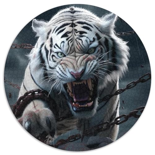 Puzzles für 1000 Teile, Tiger, 1000-teiliges Puzzle, entwickelt Hand-Auge-Koordinationsfähigkeiten, (67,5 x 67,5 cm) von LGSHENG